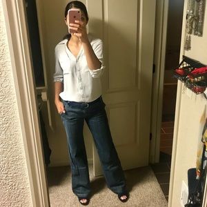 BCBG Maxazria wide leg jean 26